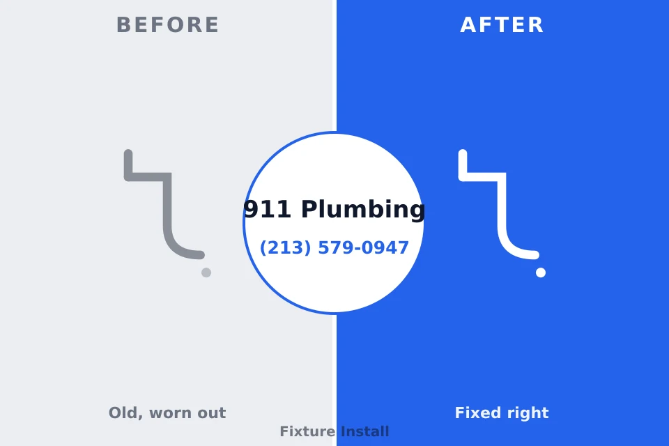 Before and after: plumbing company Lewisville, WA